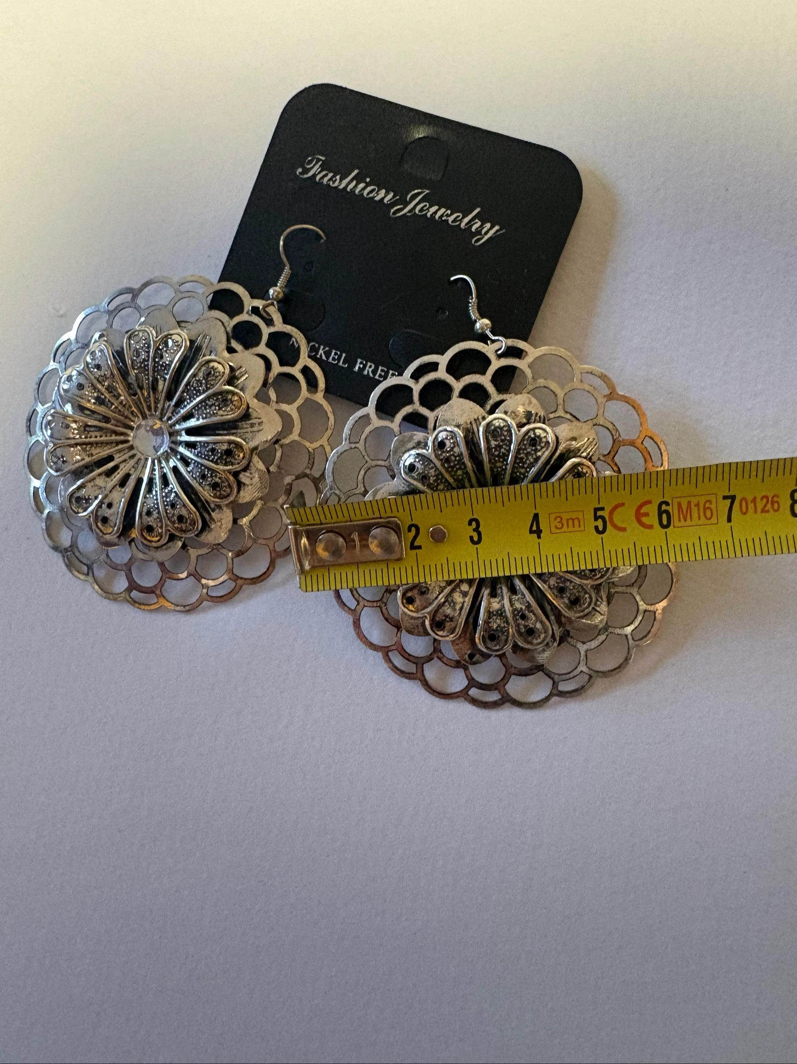 grote mandala bloem oorbellen boho etnisch – photo 7